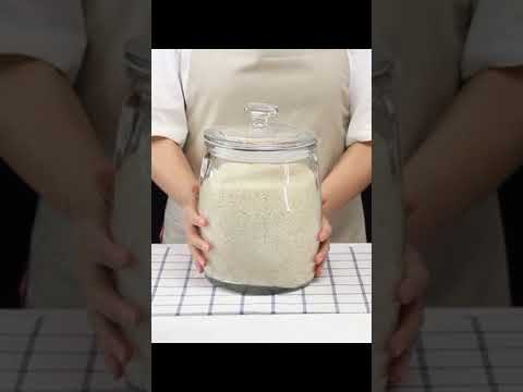 Transparent Food Storage 8000ml Airtight Glass Spice Jar
