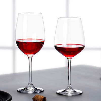 Italian Style 8oz / 240ml Crystal Wine Glasses Hand Blown For Restaurant supplier