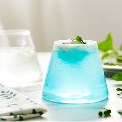 Bar / Cafe Mount Fuji Glass Cup , Durable Cold Resistance Glass Juice Mug supplier