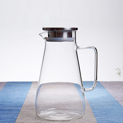 Fire Resistant Filter Lid Glass Water Pitcher For Parties Easy To Clean supplier