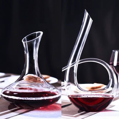 1500ml Glass Wine Decanter Aerator Classical Design Brass Instrument Shape supplier