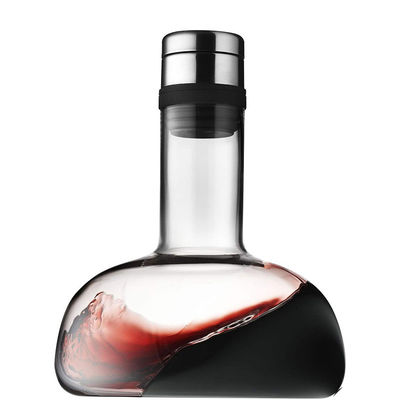 Lead Free Glass Wine Decanter Elegant Look Eco Friendly For Restarent / Party supplier