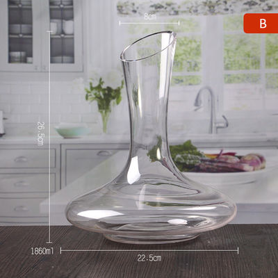 Personalised Crystal Glass Wine Decanter Hand Blown 1200ml / 1800ml Capacity supplier