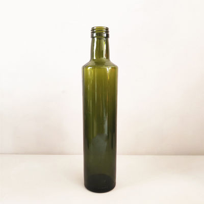 Amber Dark Green Glass Olive Oil Bottle Round / Square Shaped Easy To Use supplier