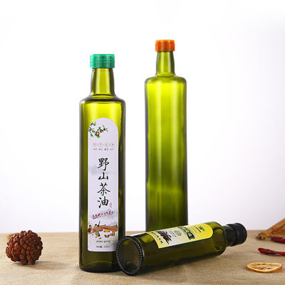 Empty Glass 250 Ml / 500ml Olive Oil Bottles , Eco Friendly Olive Oil Decanter Glass supplier