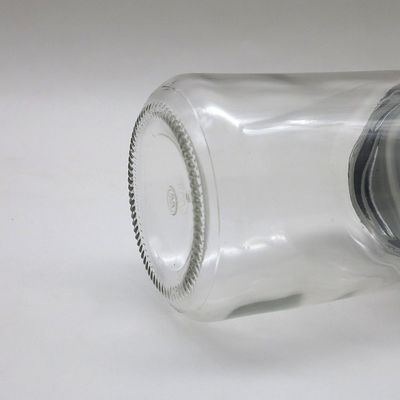 Empty Food Storage Glass Jam Jar Round Shape Durable With Screw Metal Lid supplier