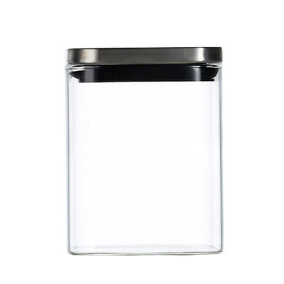 Borosilicate Dry Food 500ml Glass Kitchen Canister supplier