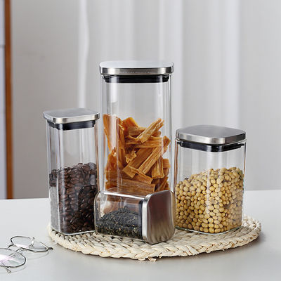 Borosilicate Dry Food 500ml Glass Kitchen Canister supplier