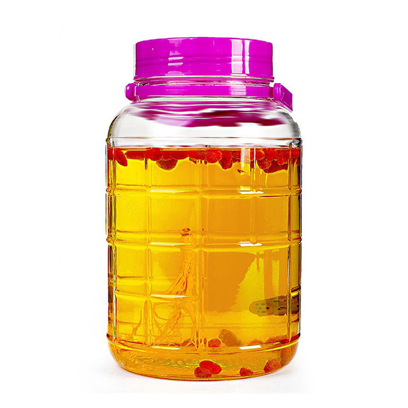 Drinking Beverage Dispenser 1 Gallon Airtight Glass Jar supplier