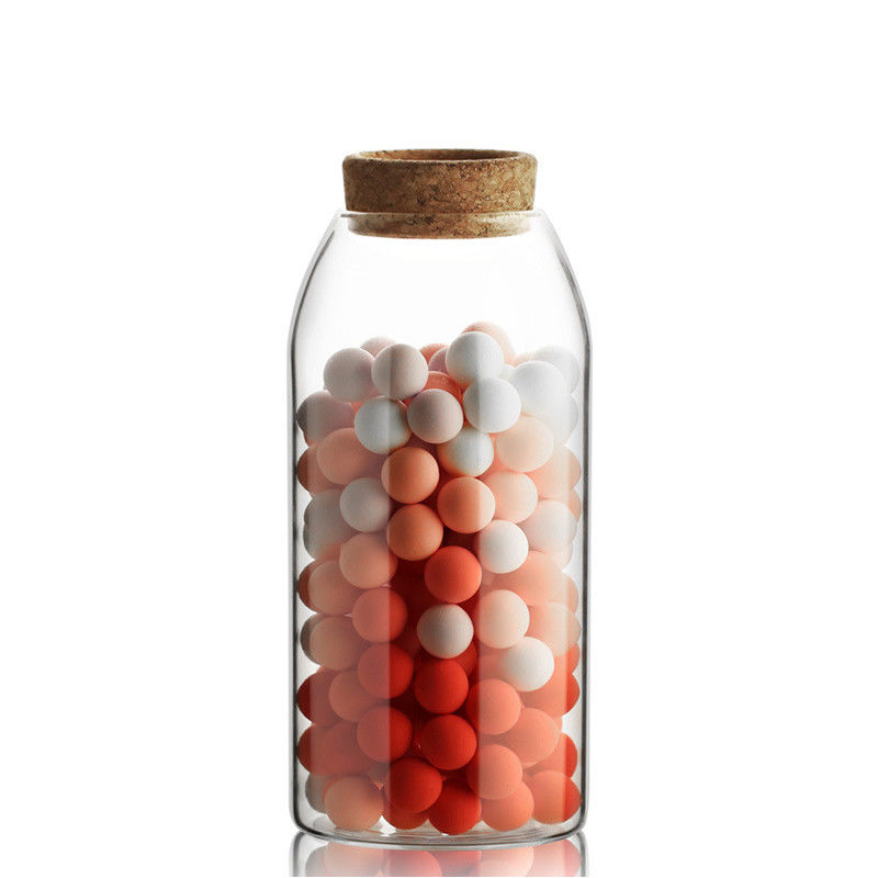 Transparent Borosilicate Food Storage Airtight Glass Jar supplier