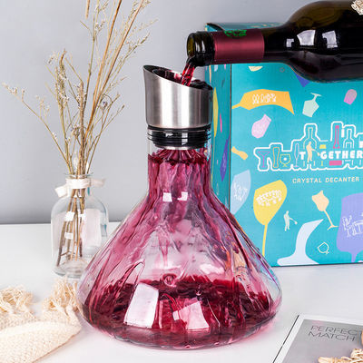 53oz Built - In Wine Aerating Pourer , Wine Bottle Decanter For Chrismas supplier