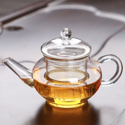 Healthy Glass Tea Infuser Teapot , Heat Resistant All Glass Teapot With Filter supplier