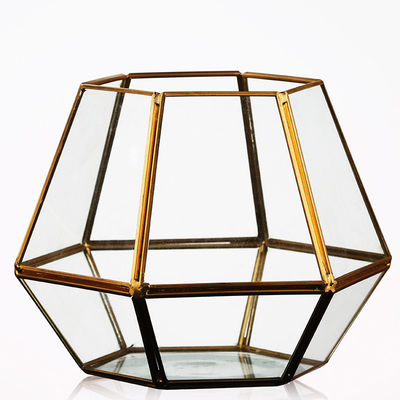 Modern Tabletop Decor Glass Homeware Geometric Terrarium DIY Flower Display Vase supplier