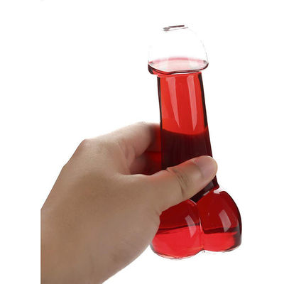 Milk / Smoothies Glass Beverage Bottle Novelty Penis Shaped Shot Small Size supplier