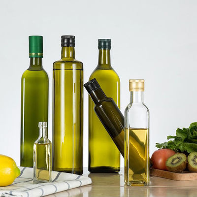 Kitchen Olive Oil Glass Container , Classical Olive Oil Cruet With Pourer supplier