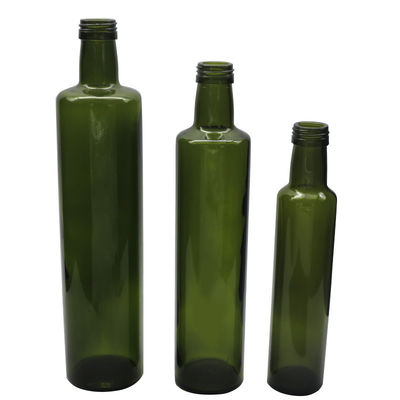 Black Screw Cap Glass Olive Oil Bottle Steel Pourer Customized Capacity supplier