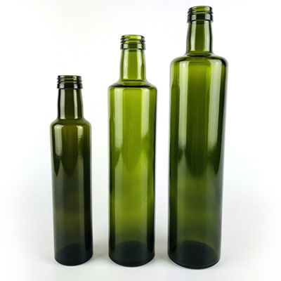 No Drip Nozzle Round Glass Olive Oil Bottle Dust Proof OEM Service Support supplier