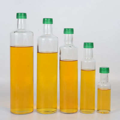 Thick Wall Glass Olive Oil Bottle Container With Spout / Screw Stopper supplier