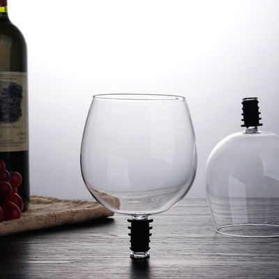 Borosilicate 16oz Wine Glass , Topper Drink Straight Wine Tasting Glasses supplier