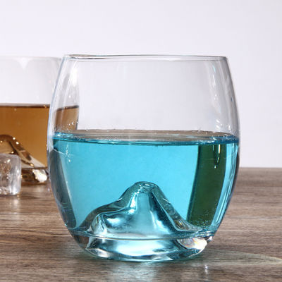 Luxury Whiskey Tasting Glasses , Unique Everest Crystal Glass Tumbler Set supplier