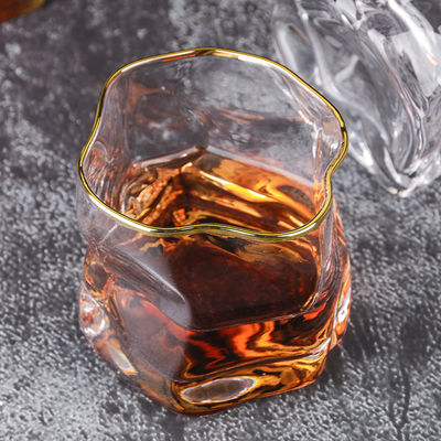 Premium Lead Free Crystal Wine Glasses Regular Mug Rocks Glasses Drinking Cup supplier