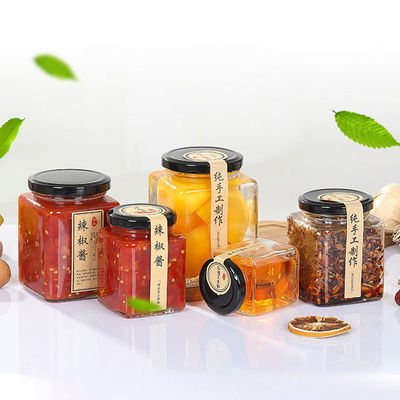 Transparent Glass Jam Jar Sealed Cans Lids With A Plastisol Liner Customized supplier
