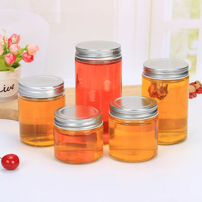 High Durability 300ml Food Storage Jars , Screw Lid Wide Mouth Glass Jars supplier