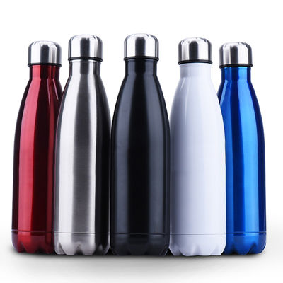Insulated Stainless Steel Water Bottle , Cola Shape Vacuum Sport Bottle supplier