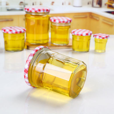 Customer Design Glass Jam Jar Vacuum For Honey Screw Lid Round Shaped supplier