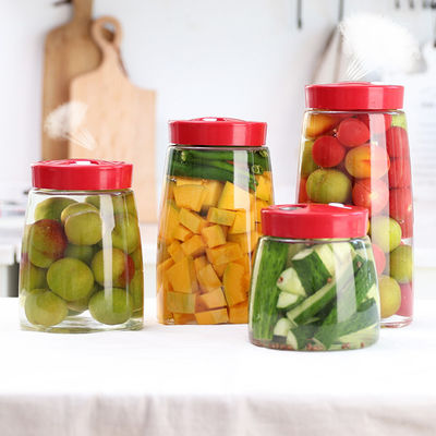 Transparent Glass Jam Jar Modern Fermenting Seal Storage Jar With Lid Kit supplier