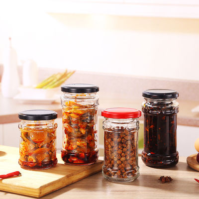 280ml BPA Free Glass Jam Jar Canning Mason Jars With Regular Lid Machine Made supplier