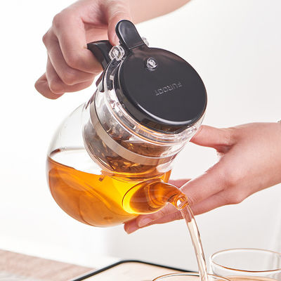 650ml Infuser Small Glass Teapot Kettle Set For Home Teaware Eco Friendly supplier