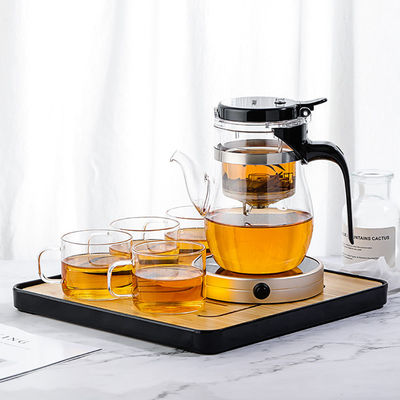 650ml Infuser Small Glass Teapot Kettle Set For Home Teaware Eco Friendly supplier