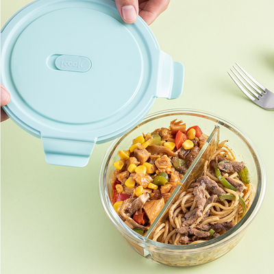 leakproof 660ml 950ml Borosilicate Glass Lunch Box supplier