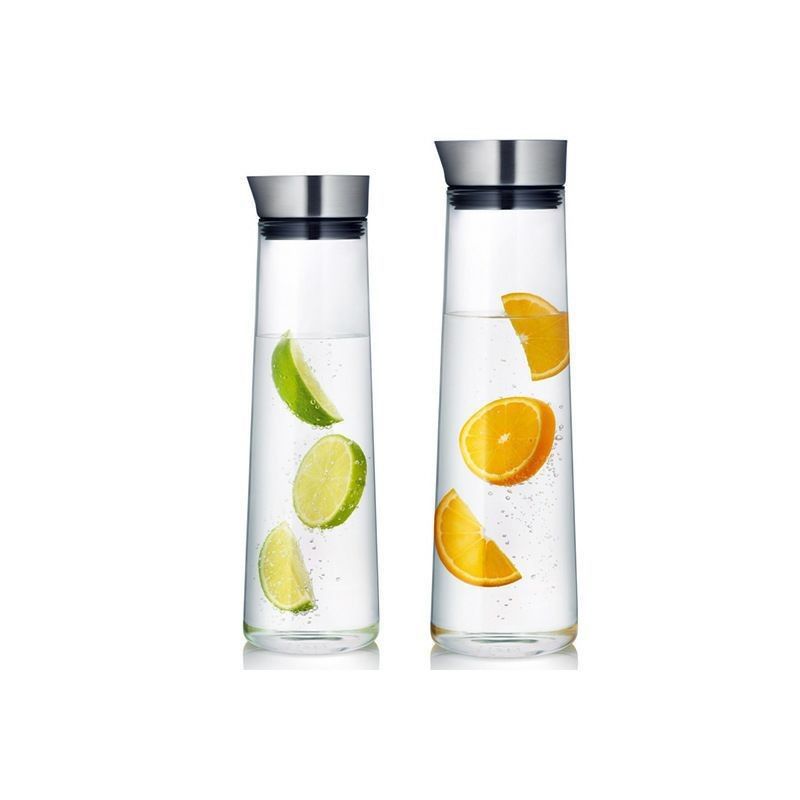 1000ml / 1500ml Glass Water Pitcher Heat Resistant Material Transparent Color supplier