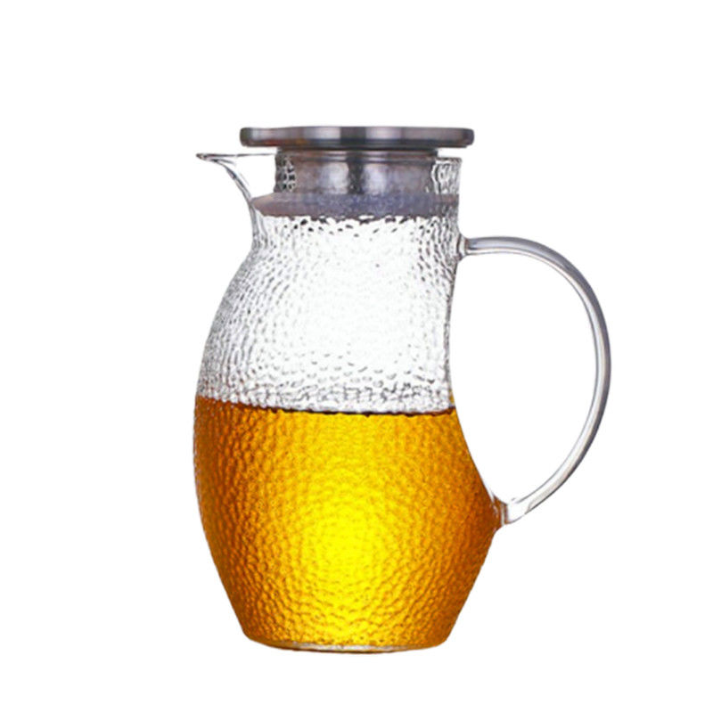 Bird Shaped Drink Pitcher With Lid , Lightweight Glass Juice Pitcher With Handle supplier