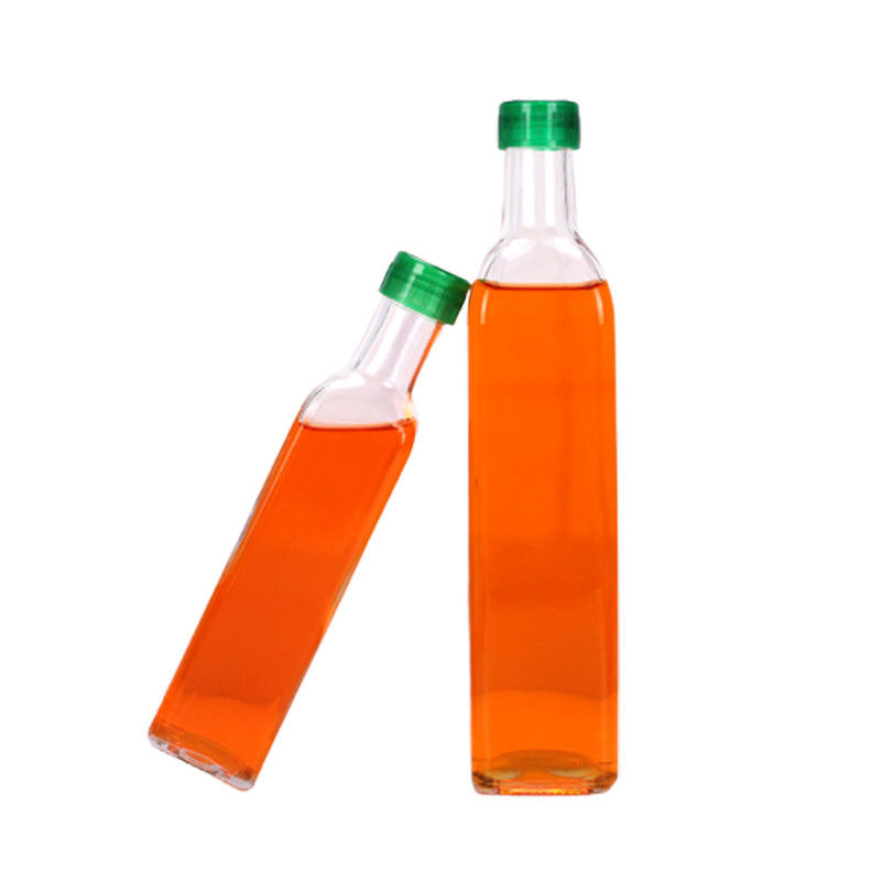 Portable Kitchen Storage Bottle , Sealed Cap Small Glass Bottles For Olive Oil supplier