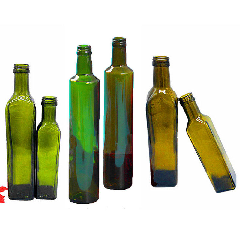 Kitchen Fancy Olive Oil Bottles , Cooking Oil Spray Bottle With Metal Lid supplier