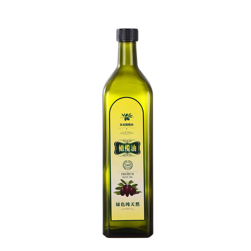 Empty Glass 250 Ml / 500ml Olive Oil Bottles , Eco Friendly Olive Oil Decanter Glass supplier