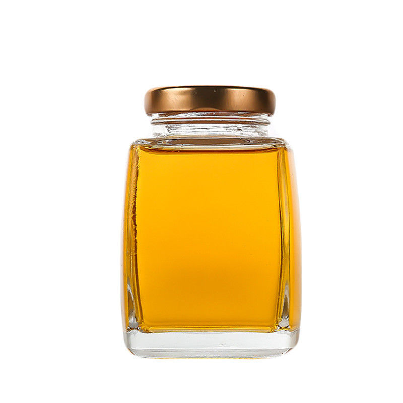 Thick Glass Storage Jars With Lids , Empty Square Glass Containers Easy To Clean supplier