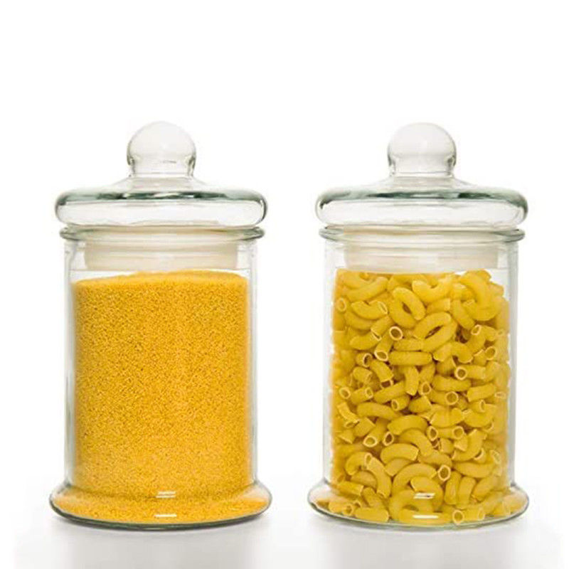 Airtight Lid Food 2500ml Glass Storage Canister supplier